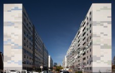 Rehabilitación de 4 bloques de viviendas en Corenellá. Fotografia de arquitectura de Simon Garcia arqfoto