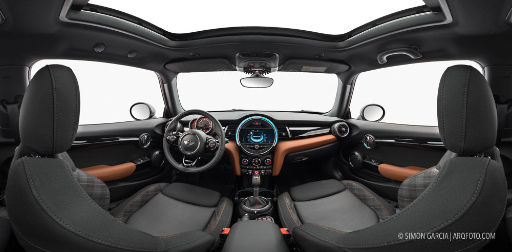 Panoramica 360 interior coche Mini Seven